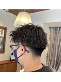 ショート ツイスパ 波打ちパーマ