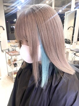 リア 近鉄八尾店(Lia) ミルクティーベージュ×インナーシアン