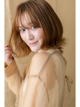 カバーヘア イヴ 戸頭店(COVER HAIR EVE) 外国人風カーキベージュ小顔くびれボブウルフY戸頭10代20代30代