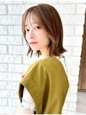 シルキーベージュ×シースルーバング