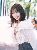 アンブル リュクス 池袋(amble luxe)&nbsp;外ハネボブ/黒髪ショート/フェミニン/ウルフ/ボブ