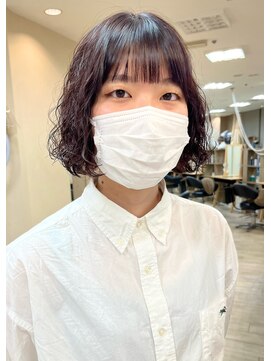 ソソ(soso) 【soso 伊勢田】ミニボブ×パーマ×【横浜/ブリーチ】