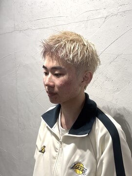 ガオプロデュースバイレボ(gao produced by revo) 【曽我尾真生】ハイトーンカラー/ブロンド/スパイキーショート