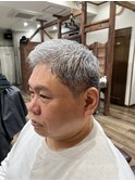 ダークアッシュカルマパーマベリーショート〈理容室〉東浦和