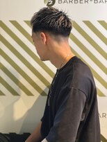 バーバーバー アカバネ(BARBER-BAR AKABANE)&nbsp;爽やか清潔感のあるベリーショートアップバング ハイライト#2