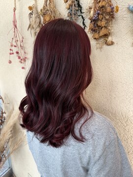 リブレ ジュネス 郡山堤下店(Libre jeunesse) 秋スタイル 艶々暖色系カラー