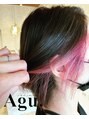 アグ ヘアー ルギン 日光店(Agu hair lgin) イヤリングカラー/ビビッドピンク