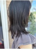 ミディアムヘア レイヤーカット 髪質改善