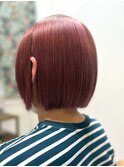 色が抜けてパサつくブリーチ毛に、かわいいピンクベージュを◎