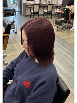 グリードヘアー(greed hair) ワインレッド