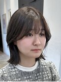 韓国ボブくびれボブアッシュ艶カラー髪質改善トリートメント