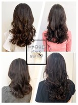 チョビー 銀座(chobii)&nbsp;西/グレージュ/デジタルパーマ/伸ばしかけ/透明感/薄めバング