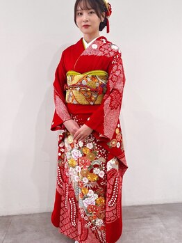 ジラ ヘアアンドメイク(girra HAIR&MAKE)の写真/【ヘアセットのみも大歓迎！】結婚式、パーティー、イベントなど特別な日はお任せ☆着物レンタルも可！