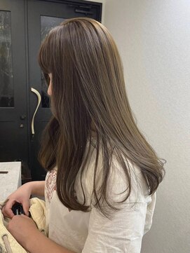 ウフアンビアンス(Oeuf.ambiance) ブリーチなしオリーブベージュ