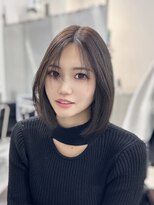 ロムーク 表参道(LOMKH)&nbsp;春先取りメルティカラー+収まる韓国ボブを似合わせカット