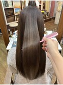 髪質改善ミネコラトリートメント×透明感ベージュカラー