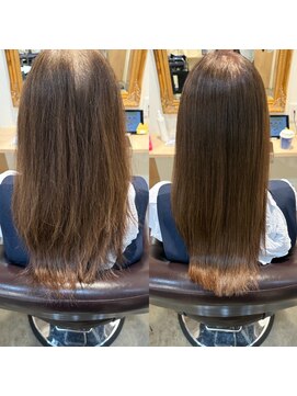 トムヘアーデザイン 楠葉店(TOM HAIR DESIGN) 艶髪/艶髪ストレート/髪質改善ストレート/縮毛矯正