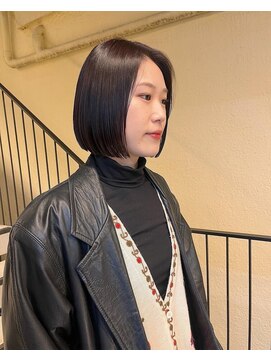 イーチ 吉祥寺(EACH) 【村松美穂】フラットボブ×カシスカラー◯