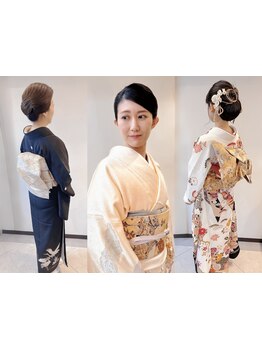 【祇園四条駅から徒歩2分】結婚式・成人式・お茶会など、大切な一日をプロの着付けで美しく彩ります◇
