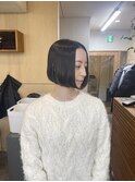 切りっぱなしボブ