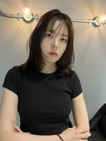 サロウィン 熊本上通り店(SALOWIN)&nbsp;ミディアムレイヤー×透明感暗髪