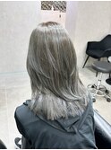 ミントアッシュ/レイヤー/ハッシュカット/高濃度水素髪質改善