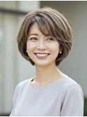 白髪ぼかしハイライトブリーチミルクティーベージュ