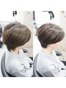 ヘアテリア リュウ 大塚(hair teria ryu) センターパートマッシュウルフ/バイオレットブラウン