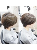 ヘアテリア リュウ 大塚(hair teria ryu) センターパートマッシュウルフ/バイオレットブラウン