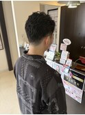 メンズツーブロックショート
