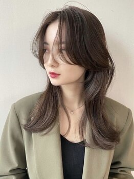 ルアンプラス(ruen+)の写真/大人っぽくも可愛さもある再現性ある大人可愛い髪に☆【熊本/髪質改善/大人可愛い/透明感カラー】