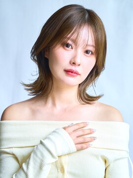 エインアンリー 表参道(AIN.ANLY.) 大人可愛い20代30代40代レイヤーボブ大人前髪透明感カラー