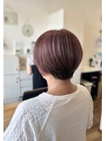トップヘアー 池の内店(TOP HAIR) 大人ショート×ワインレッド/50代/60代〔たき〕
