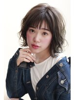 アームスヘアー(ARMS HAIR) クリーミーグレージュ×外ハネボブ