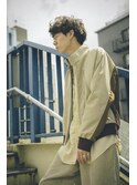 無造作束感アンニュイツーブロックマッシュ
