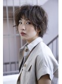 スイングショート　パーマ　女性