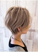 ハイトーン丸みショート/ボブショート