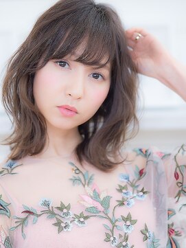 オーブ ヘアー ブランコ 久米川店(AUBE HAIR Blanco) ラフウェーブ♪ミディアム