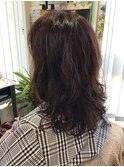 ふんわりセミディパーマ