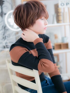 モッズヘア 越谷(mod's hair) くせ毛風チェリーブラウン小顔グランマッシュc5越谷20代30代40代