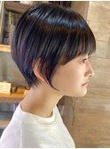 ショート斜めバング 年齢問わず似合わせ可能