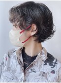【morio原宿】ショートマッシュ　緩めパーマ　ニュアンスパーマ