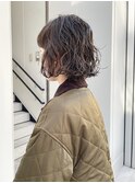 CAF照下 ニュアンスミニボブパーマ