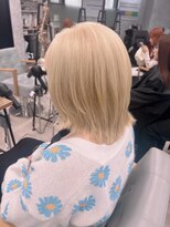 イメチェン/レッドブラウン/フルバング/似合わせカット/渋谷駅