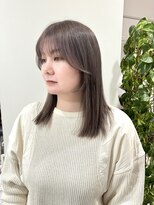 アオ(AO)&nbsp;【AYAMI】顔まわりカット×ミルクティーグレージュ♪