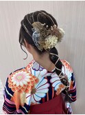 卒業式ヘアセット