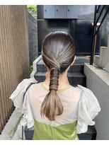 結婚式ヘア、タイトヘア、参列ヘアセット