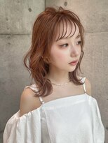 ロンドメリア 天神大名店(Lond Melia) ★くびレイヤー美髪エアリーロング似合わせカットピンクブラウン