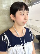 セル(CELL)&nbsp;タイトショート　黒髪ベリーショート　フルバング