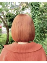 ルプラ ガーデン(le-pla garden)&nbsp;オレンジベージュ#切りっぱなしボブ#ダブルカラー#豊橋#豊川
